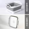 Lavabo plegable de plástico para dormitorio, hogar, cocina, estudiante, lavandería comprimida, portátil, de viaje, tamaño grande o pequeño.
