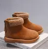 Sapatos grandes de algodão para meninas botas de neve infantis 2026 novo estilo inverno botas Birken de pelo com fleece adicionado para aquecimento botas curtas para meninos