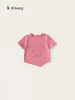 Bangxuan Roupas Infantis Camiseta Infantil Verão Novo Produto Ombro a Ombro Bebê Manga Curta Estampa de Desenho Tops Infantis Roupas para Meninas
