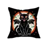 Capa de Almofada Halloween Mais Vendida Transfronteiriça Estampa de Abóbora Fantasma Almofada de Sofá Cabeceira de Cama Decoração de Festival Almofada