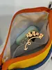 Bolso bandolera bordado de bloques de color estilo japonés, lleno de energía, inspirado en lo vintage, perfecto para estudiantes, vacaciones, compras y salidas casuales