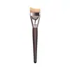 Brocha de Base Cola de Pescado, No Absorbe Polvo, Cabeza Plana Sin Marcas, Brocha Angulada para Base, Corrector Ultra Delgado, Brocha Plana para Maquillaje de Base