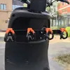 Servicio de Entrega Barra Gancho para Vehículo Eléctrico con una Fila de Ganchos para Comida Montados al Frente, Accesorios de Soporte de Fijación Universal para Repartidor