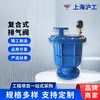 Shanghai Hugong Válvula de Escape Composta Carx-16Q Válvula de Escape com Flange de Ferro Fundido Válvula de Escape Rápida Automática