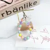 Nuevo Llavero Colgante de Cuentas Color Caramelo Oso de Cuentas Creativo Colorido Llavero Colgante para Bolso Adornos