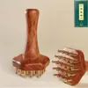 Escova Meridian de Latão para Massagear o Abdômen, Adequada para Massagem Corporal Completa, Escova Meridian Abdominal, Pente de Massagem Meridian para Raspagem da Cabeça