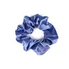 Gomas para el pelo tipo scrunchie para mujer estilo coreano, color liso, tela que no daña, simples y versátiles, coleteros de seda sintética para coleta al por mayor