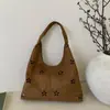Superventas Transfronterizo Estilo Otoño Temprano 2026 Bolso de Mano Hueco con Flor de Peluche de Gamuza Bolso Madre-Hijo Bolso de Hombro Único de Personalidad de Moda