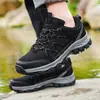 Zapatos de senderismo nuevos para hombre transfronterizos, zapatos de senderismo antideslizantes para exteriores, duraderos, disponibles en tallas grandes, adecuados para acampar, deportes y senderismo