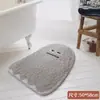 Alfombra de suelo absorbente antideslizante para baño de dibujos animados con flocado, felpudo, alfombra de baño, alfombra gruesa antideslizante