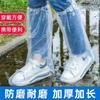 Cubrezapatos desechables con estampado de dibujos animados para niños, botas de lluvia altas engrosadas, cubrepies impermeables y antideslizantes para exteriores para días lluviosos