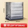 Bolsas aislantes de papel de aluminio hechas a medida, desechables, de gran capacidad, diseñadas para entrega de alimentos frescos, entrega exprés y transporte en cadena de frío