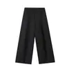 Calça de terno estilo retro americano, modelagem solta, cintura alta, perna larga, calça casual para mulheres, calça reta de outono, calça versátil de comprimento total