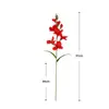 Boda de Simulación Ramo de Flores Artificiales Flor de Gladiolo Grande de un Solo Tallo Arreglo Floral Arte Floral Exhibición Decoración Sala de Estar Mesa de Comedor Adorno para el Hogar
