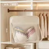 Bolsa de Armazenamento Suspensa para Roupa Íntima Calcinha Sutiã Bolsa de Armazenamento Suspensa Multicamada Guarda-roupa Pendurado Dormitório Atrás da Porta Bolsa de Armazenamento Organizadora