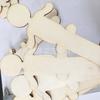 Directo de fábrica lindos niños y niñas palo en blanco manualidades de madera DIY estilo creativo