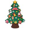 Decoraciones Luminosas de Navidad Adornos Navideños DIY Árbol de Navidad de Fieltro con LED para Navidad Decoraciones Navideñas para Niños