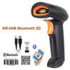 Leitor de código de barras sem fio Bluetooth H4B com códigos QR 2D
