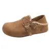 Zapatos Birkenstock Retro de Suela Gruesa con Cobertura Total para Mujer, Nuevo Estilo Primavera 2026, Aumentadores de Altura, Adecuados para Combinar con Faldas, Planos Slip-On de Doble Uso
