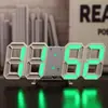 Reloj Digital LED 3D Inteligente Reloj Despertador Electrónico Transfronterizo Reloj de Pared para Sala de Estar Temperatura Interior