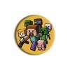 Insígnia Redonda de Lata de Desenho Animado Periférico de Anime Minecraft