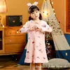 Camisola de menina algodão fino princesa bebê crianças pequenas médias e grandes macacão pijama mãe e filha pai e filho vestido de casa