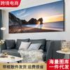 Pintura al óleo de playa de verano para sala de estar, dormitorio, mar azul, pintura decorativa, fondo de sala de estar, dormitorio, pintura colgante de pared 2761