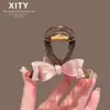 Pinza para el pelo de lazo dulce de moda para mujeres con cabello grueso Pasador Accesorios para el cabello Estilo coreano Simple para la parte posterior de la cabeza Recogido Pinza de tiburón