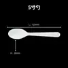 Cuchara de Postre CPLA Totalmente Biodegradable Restaurante 6 pulgadas Desechable Ecológico Cuchillo Tenedor Cuchara Se Puede Empaquetar Individualmente