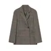 Comercio Exterior Otoño e Invierno 2025 Moda Casual de Estilo Europeo y Americano Traje de Lino Mezclado de Fila Única con Dos Botones para Mujer