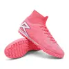 Chuteiras Cross Border 46 plus size 47 Futebol de Campo Cano Alto Masculino TF Travas Curtas Tênis de Treino para Alunos do Ensino Fundamental AG Travas Longas Tênis para Jovens