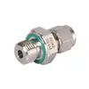Marca Roke Acero Inoxidable Ss316 Tubería Imperial 1/16"-2" Conector de Doble Virola Rosca Externa con Junta Tórica