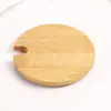 [Direto da fábrica] Tampa de bambu tampa de pote selado Tampa de madeira tampa de copo tampa de pote de tempero tampa de bambu
