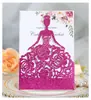 Comercio Exterior Papel con Purpurina Dorada Flor de Rosa Chica Bonita Tarjeta de Felicitación Plateada Tarjeta de Invitación Tarjeta Tarjeta de Invitación Hueca En Stock