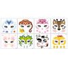 Nuevo Transfronterizo Niños Dibujos Animados Animal Máscara Pegatina Facial Lindo Dibujos Animados Festival Actuación Pegatina Tatuaje Temporal