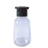 Botella de Vinagre Vieja 160ml Botella de Vinagre para Mesa Comedor Tapa Doble Negra Botella de Vidrio para Vinagre de Condimento Botella de Salsa de Soja para Niños