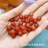 Cuentas Antiguas de Ágata Roja Estilo Tíbet para Accesorios de Pulsera Originales DIY para Mujer, con Cuentas Espaciadoras Rudraksha de Estrella y Luna