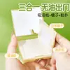 Papel Absorbente de Aceite Terciopelo Refrescante Jingruisuan para Verano, Control de Grasa, Retoque de Maquillaje con Esponja, Herramienta de Belleza para Mujer
