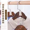 Gancho de Conexão para Cabide de Roupa Doméstico Artefato de Armazenamento que Economiza Espaço no Guarda-Roupa Pode Ser Empilhado com Ganchos de Roupa e Pode Ser Empilhado com Cabides de Roupa