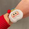 Navidad círculo pop pequeño regalo decoración mayoreo pulsera de asta de felpa regalo navideño niños círculo de aplausos mujeres