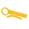 Pelacables amarillo herramienta de utilidad simple pelacables cable telefónico cable de red cuchillo para cables cuchillo para cables tipo tarjeta pequeña