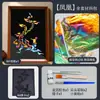 Kit de Material DIY para Pintura com Folha de Ouro Feita à Mão, Pintura por Fricção, Team Building Cultural e Criativo, Atividades para Pais e Filhos, Decoração de Aquecimento, Pintura com Folha de Ouro