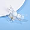 Creme cola diy coelho artesanal flor de cerejeira ameixa transparente grampo de cabelo material caseiro bolsa pequenos acessórios acessórios de cabelo clipe
