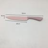 Juego de seis piezas de juego de cuchillos de paja de trigo de color, cuchillo de cocina, cuchillo para fruta, superficie de cuchillo antiadherente, juego de regalo boutique