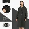 Impermeable Largo, Impermeable con Cordón a Prueba de Viento, Impermeable Abierto a Prueba de Lluvia para Todo el Cuerpo, Impermeable Transparente Engrosado para Adultos y Niños