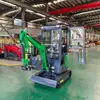 Exportación de excavadoras de orugas australianas, excavadoras de orugas de 1,8T para uso doméstico y excavadoras pequeñas para proyectos de construcción