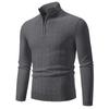 25 Otoño e Invierno Nuevo Ropa de Punto para Hombre Cuello Alto Ropa de Punto Estilo Coreano Moda Casual Simple Ajustada Ropa de Punto para Fondo