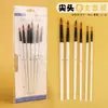 Material de Pintura Artística Infantil Conjunto de 6 Pincéis de Nylon Pincéis para Tinta Aquarela Guache Acrílica Fabricante