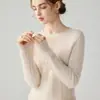 Suéter Feminino de Tricô Trançado com Gola Redonda Outono/Inverno 2026, Cor Sólida, Simples, Casual, Caimento Solto, Blusa Básica Feminina