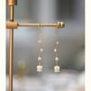 Aretes de Perlas de Agua Dulce para Mujer, Elegantes Colgantes de Campanilla de Lirio del Valle Concha Ganchos para Oreja, Estilo Chino Estilo Antiguo Inspirados en Celebridades Hanfu